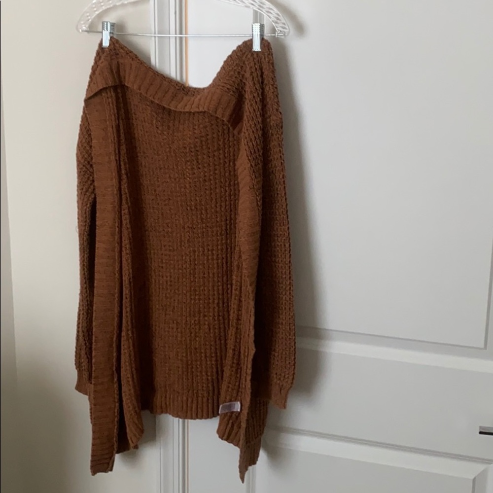Rust oversized cardigan